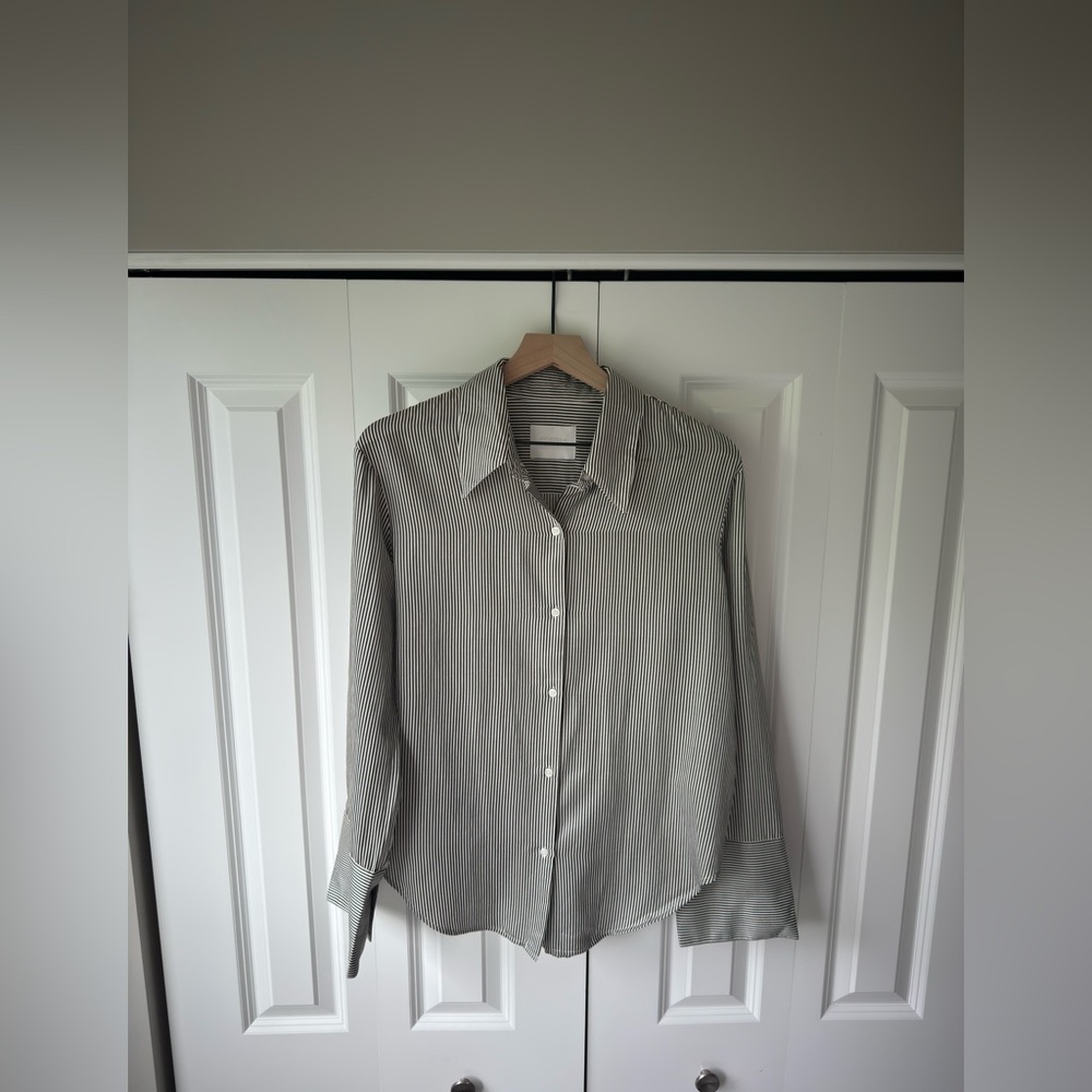Citizens Of Humanity Camilia Striped Cotton-Silk Shirt
Size S - Picture 6 of 10